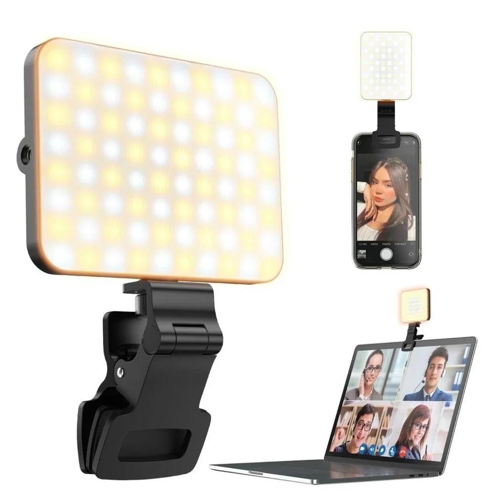 UBeesize Selfie Light for Phone, 80 LED Video Fill Light with Clip